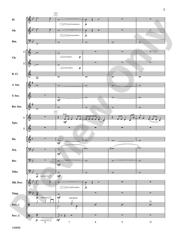 The Greatest Love of All - Concert Band Conductor Score & Parts (Digital Download)