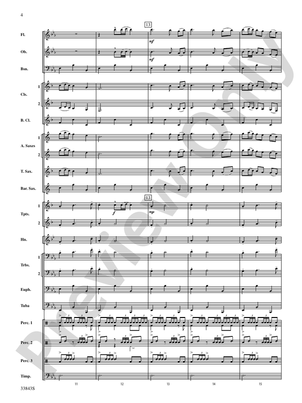 Procession to Machu Picchu - Concert Band Conductor Score & Parts (Digital Download)