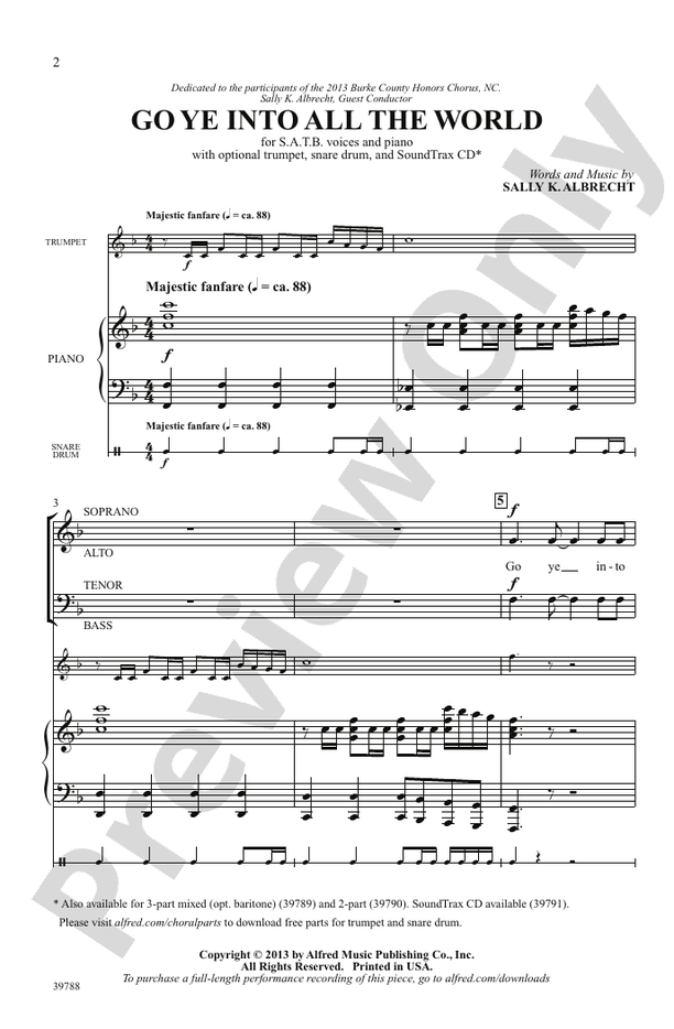 Go Ye Into All the World – SATB Choral Octavo (Digital Download)
