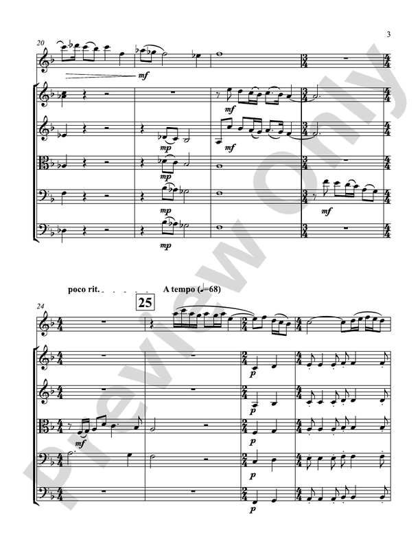 Concertino for Oboe - String Orchestra Conductor Score & Parts (Digital Download)