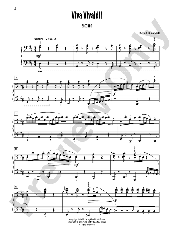 Celebrated Piano Duets, Book 5: Five Diverse Duets for Intermediate to Late Intermediate Pianists - 1 Piano, 4 Hands (Digital Download)