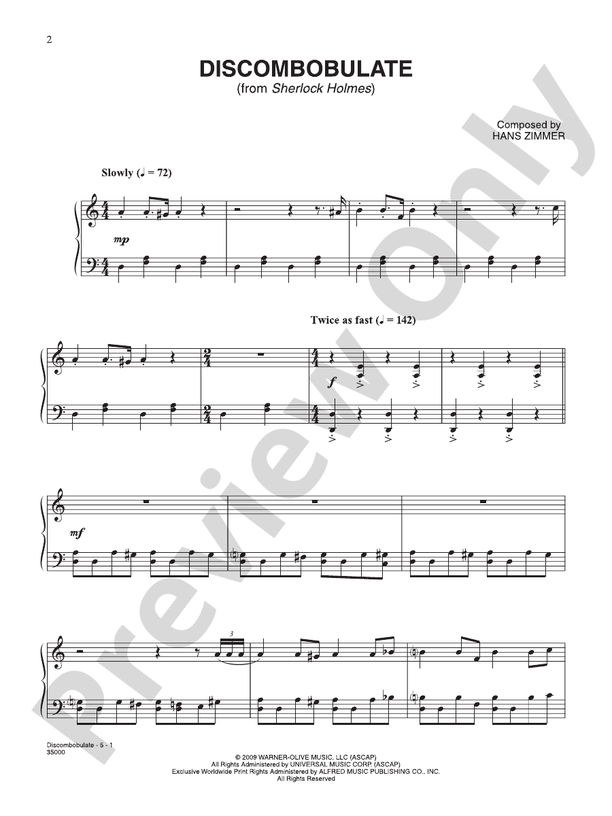 Discombobulate (from "Sherlock Holmes")                                               - Piano (Digital Download)