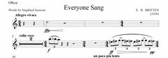 Everyone Sang - Oboe Part (Digital Download)