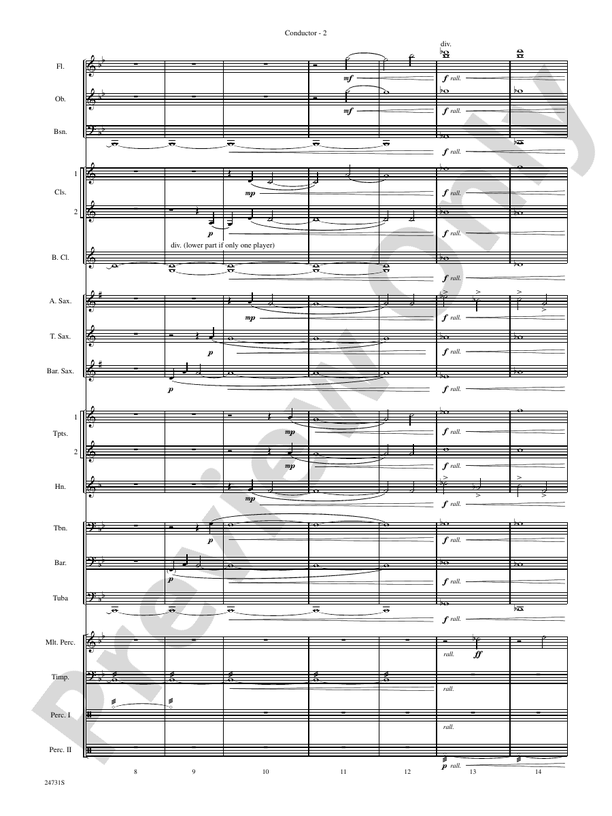 Eternal Peaks - Concert Band Conductor Score & Parts (Digital Download)