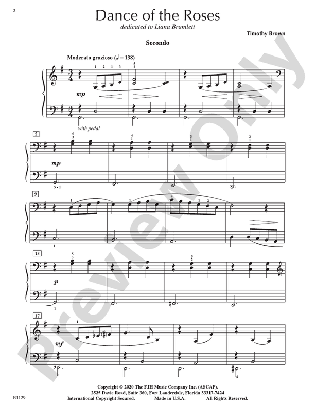 Dance of the Roses - Piano (Digital Download)