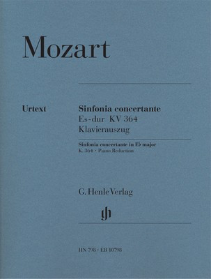 Sinfonia Concertante K 364 E Flat major - for Violin, Viola and Piano - Wolfgang Amadeus Mozart - Piano|Viola|Violin G. Henle Verlag Piano Trio Parts