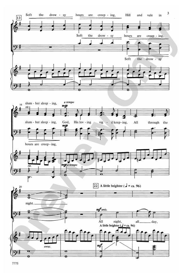 Angels Through the Night – SATB Choral Octavo (Digital Download)