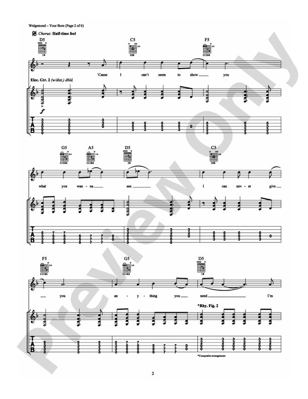 Your Bore - Guitar TAB (Digital Download)