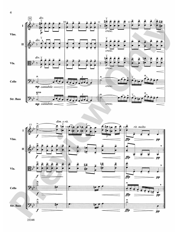 Air and Rigaudon – String Orchestra Conductor Score & Parts (Digital Download)