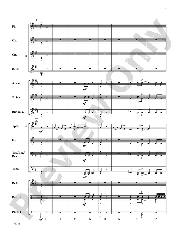 Pegasus Overture - Concert Band Conductor Score & Parts (Digital Download)