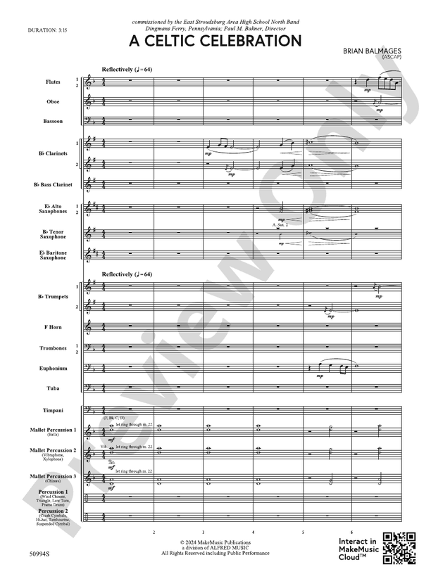 A Celtic Celebration – Concert Band Conductor Score & Parts (Digital Download)