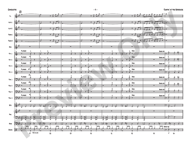 Jumpin' at the Woodside (Arr. Mike Kamuf) - Jazz Ensemble Conductor Score & Parts(Digital Download)