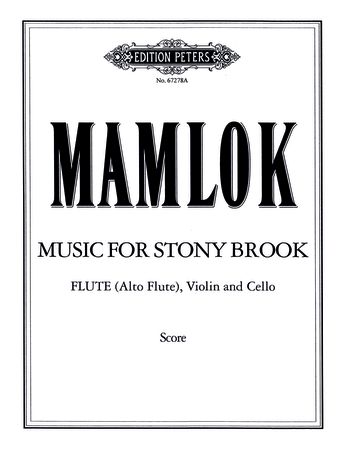 Music For Stony Brook (EP67278A) - Flute/Violin/Cello/Alto Flute Full Score (Digital Download)