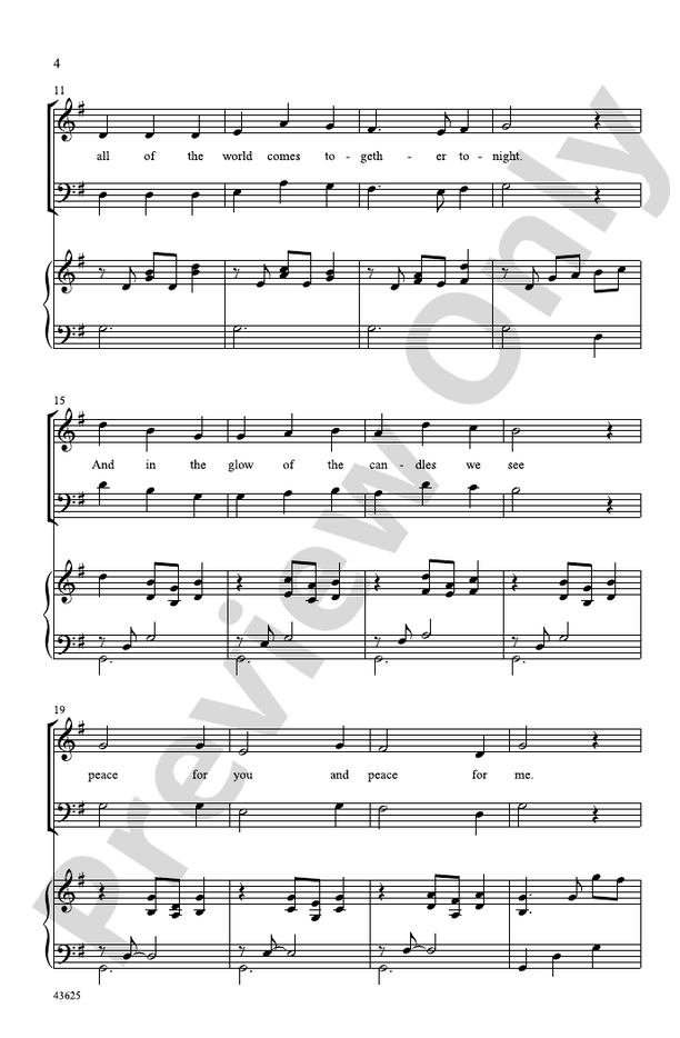 Candlelight Canon – SAB Choral Octavo (Digital Download)