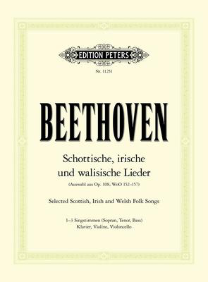 Scottish And Irish Songs Fo 1 To 3 Voices Sc/Pts - Ludwig van Beethoven - Classical Vocal Edition Peters Vocal Score