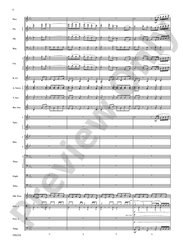 A Beacon of Light - Concert Band Conductor Score & Parts (Digital Download)