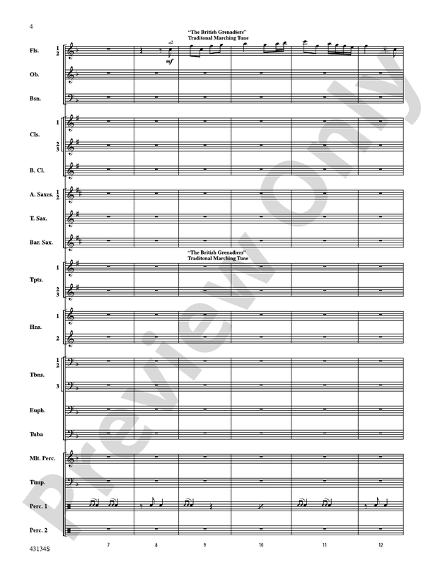 Pass in Review - Concert Band Conductor Score & Parts (Digital Download)