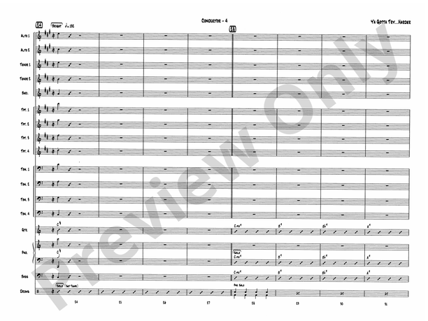 Ya Gotta Try ... Harder - Jazz Ensemble Conductor Score & Parts (Digital Download)