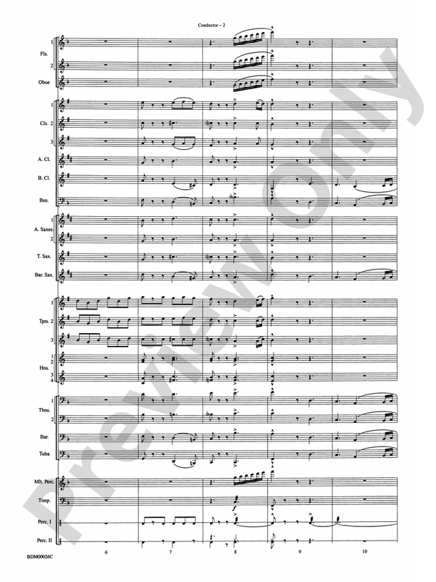 Wings and Shield - Concert Band Conductor Score & Parts (Digital Download)