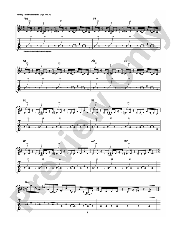 Lines in the Sand - Guitar TAB (Digital Download)