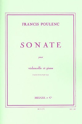 Sonata - Francis Poulenc - Cello Heugel & Cie