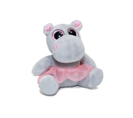 Ballerina Buddy Holly Hippo Keyring