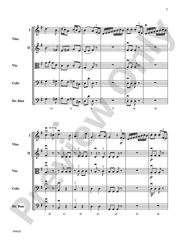 Allegretto from The Creatures of Prometheus – String Orchestra Conductor Score & Parts (Digital Download)