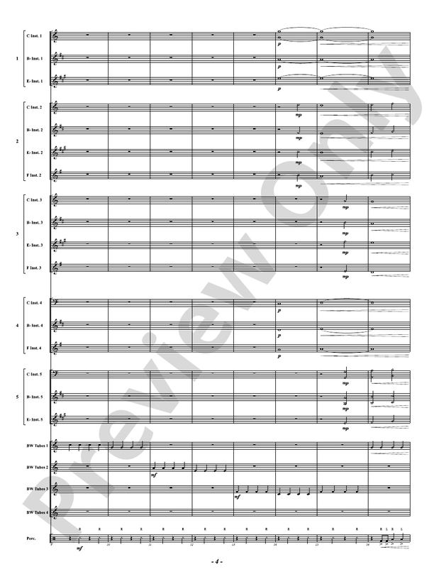 Canon in Boombucket Major - Concert Band Conductor Score & Parts (Digital Download)