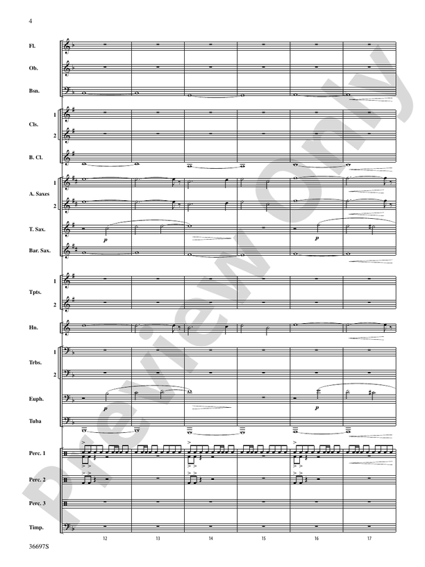 For Honor, For Country - Concert Band Conductor Score & Parts (Digital Download)