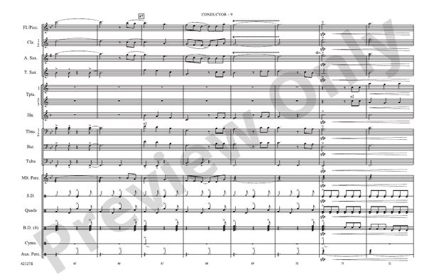 Carry On – Marching Band Conductor Score & Parts (Digital Download)