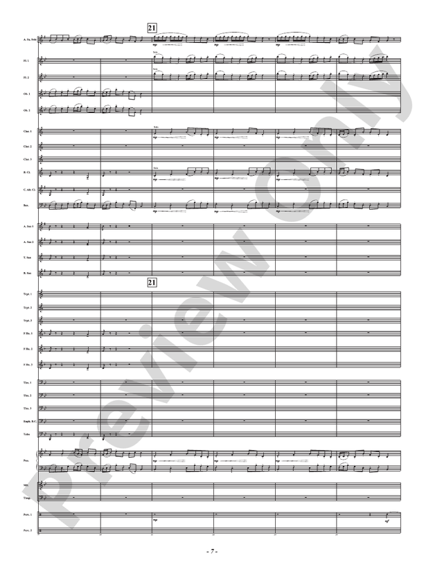 The Music Lesson - Mvt. 3 from Three Conversations with Matisse - Concert Band Conductor Score & Parts(Digital Download)