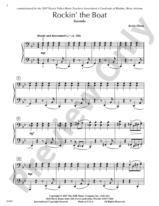 Rockin' the Boat - Piano (Digital Download)