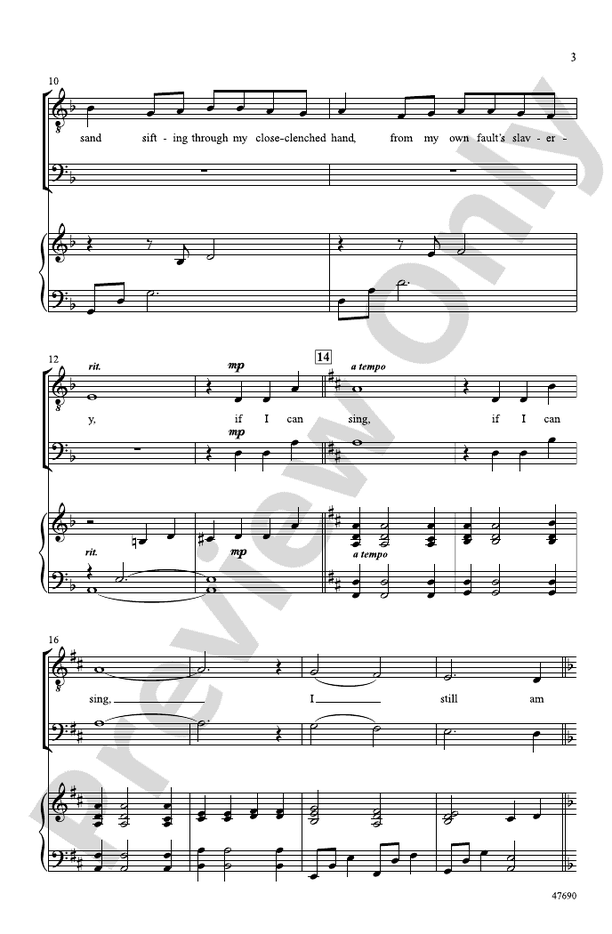 If I Can Sing – T(T)B Choral Octavo (Digital Download)