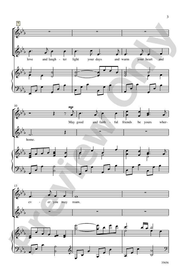A Blessing - Jay Althouse - SSA Choral Octavo (Digital Download)