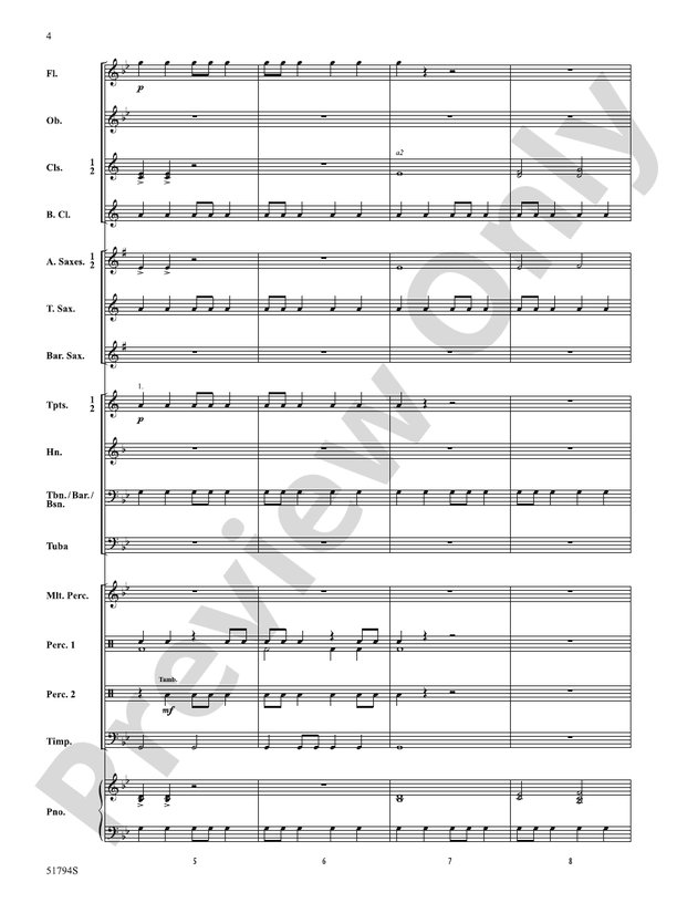 Gotham Nights - Concert Band Conductor Score & Parts(Digital Download)