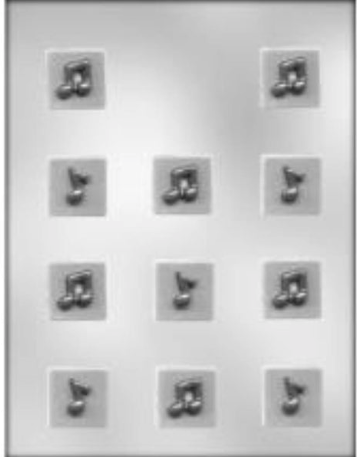 Chocolate Mould Eleven Square Shapes with Quavers