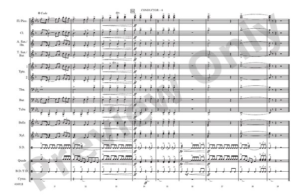 Conquest (from Captain from Castille) – Marching Band Conductor Score & Parts (Digital Download)