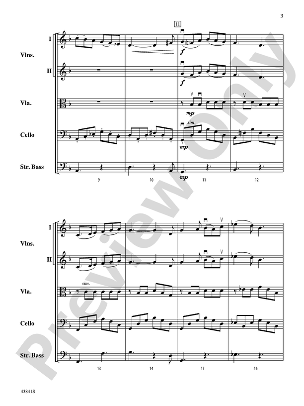 Scherzo for String Orchestra – String Orchestra Conductor Score & Parts (Digital Download)