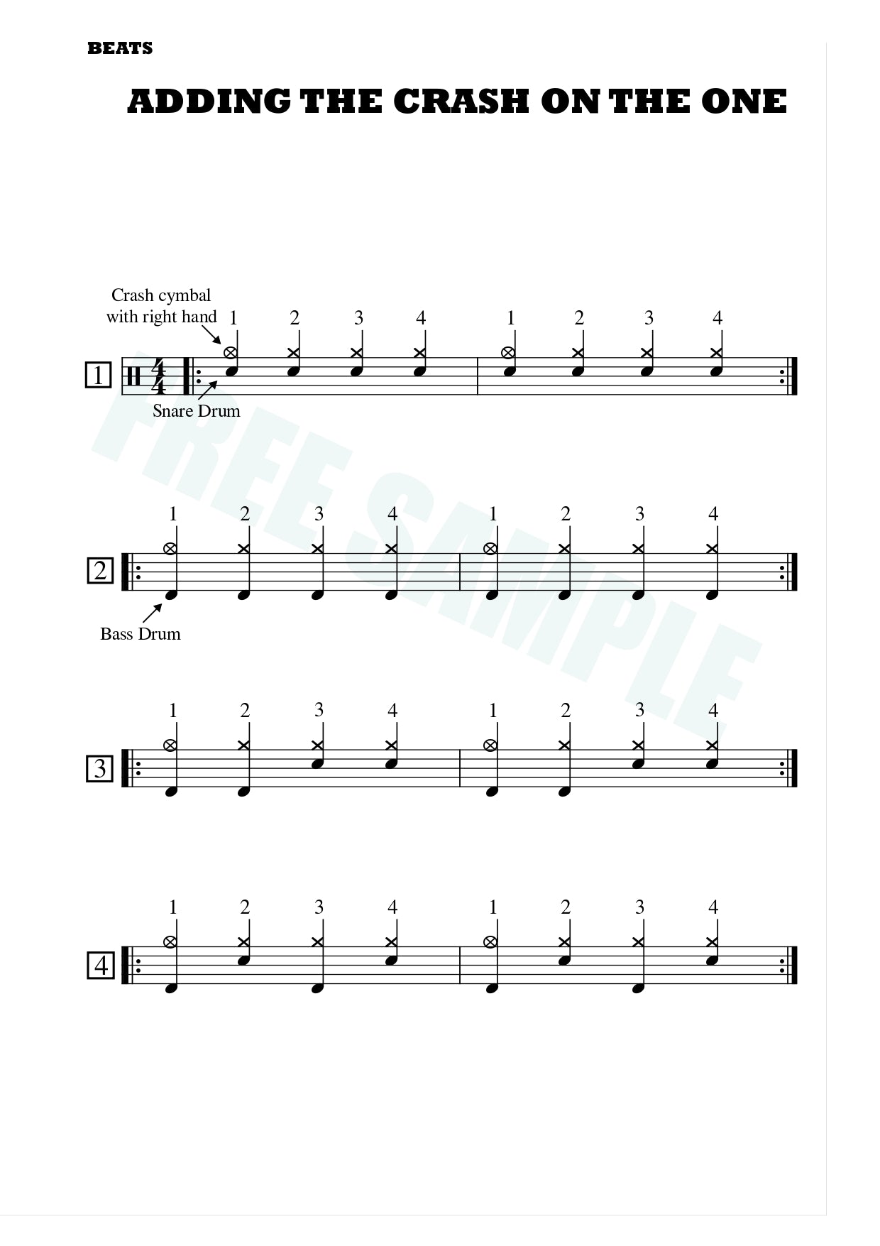 The Heartbeat: Basic Drum Set Method Volume 1 - Drums by Volgare 9780646840147