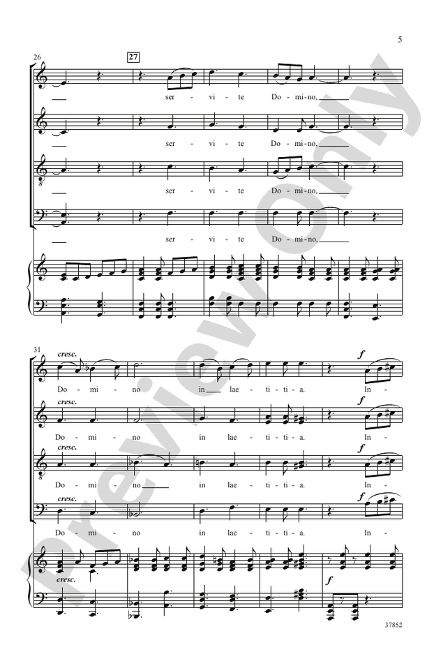Jubilate Deo – SATB divisi Choral Octavo (Digital Download)