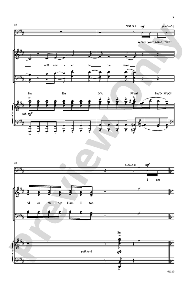Hamilton – SATB Choral Octavo (Digital Download)