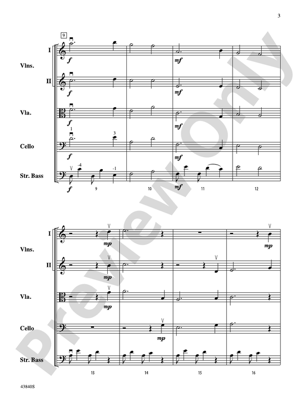 Mystère – String Orchestra Conductor Score & Parts (Digital Download)