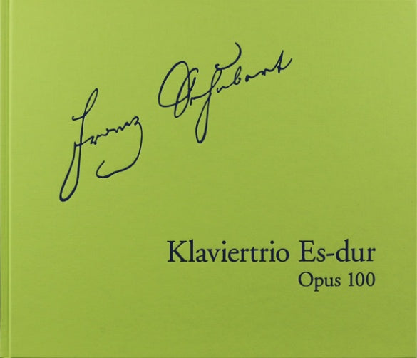 Piano Trio in E Flat Major Op 100 D 929 Facsimile