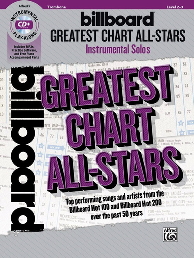 Billboard Greatest Chart All Stars Trombone Bk/CD Trombone Various Alfred