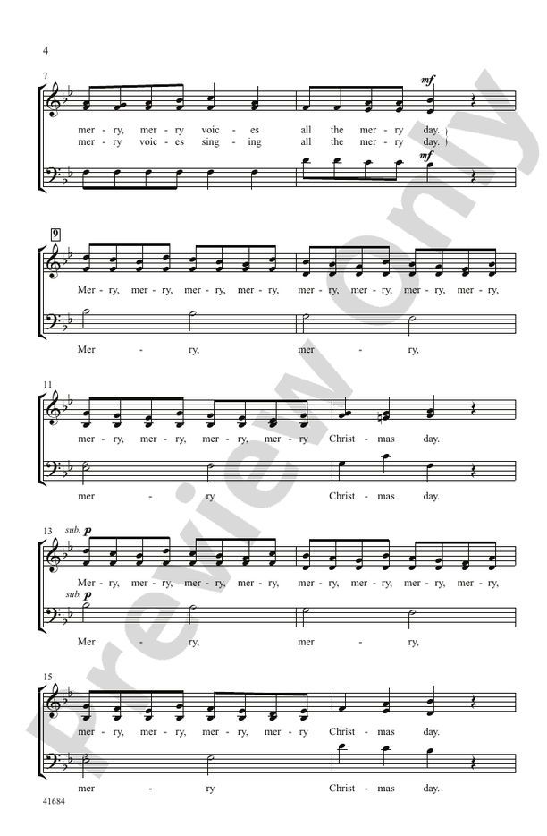 Merry Christmas Madrigal – 3-Part Mixed, a cappella Choral Octavo (Digital Download)
