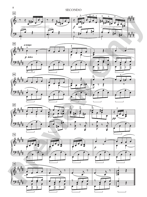 Faure - Dolly Suite, Opus 56 - 1 Piano, 4 Hands (Digital Download)