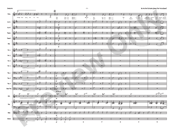 Bei Mir Bist Du Schon (Means That You're Grand) – Jazz Ensemble Conductor Score & Parts (Digital Download)