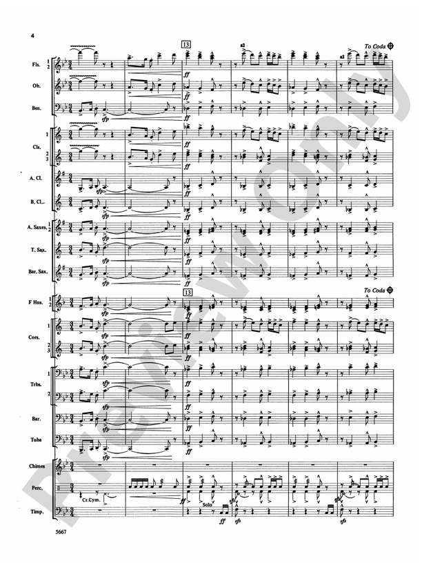 Jackson Lake Overture - Concert Band Conductor Score & Parts (Digital Download)