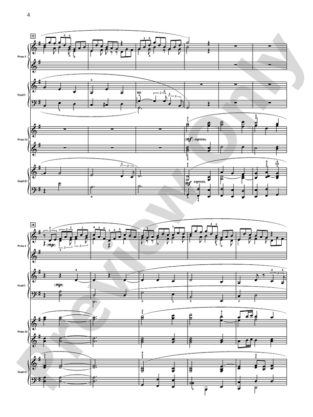 Jesu, Joy of Man's Desiring - 2 Pianos, 8 Hands (Digital Download)