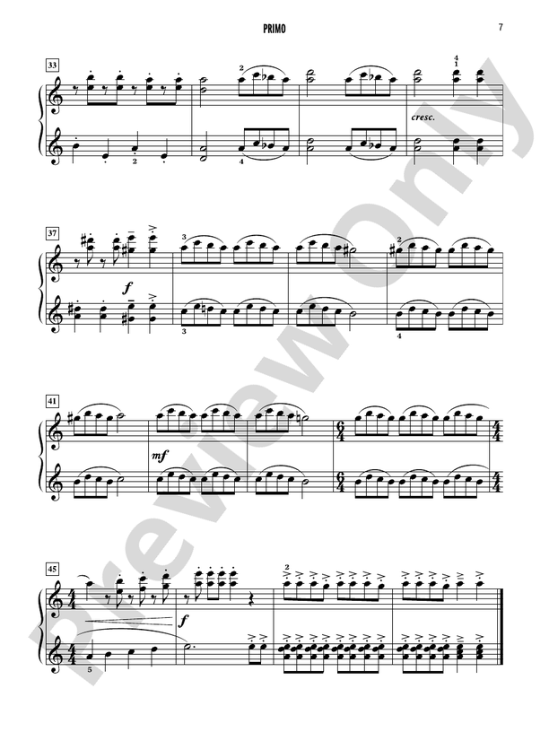 Celebrated Piano Duets, Book 2: Six Diverse Duets for Late Elementary to Early Intermediate Pianists - 1 Piano, 4 Hands (Digital Download)